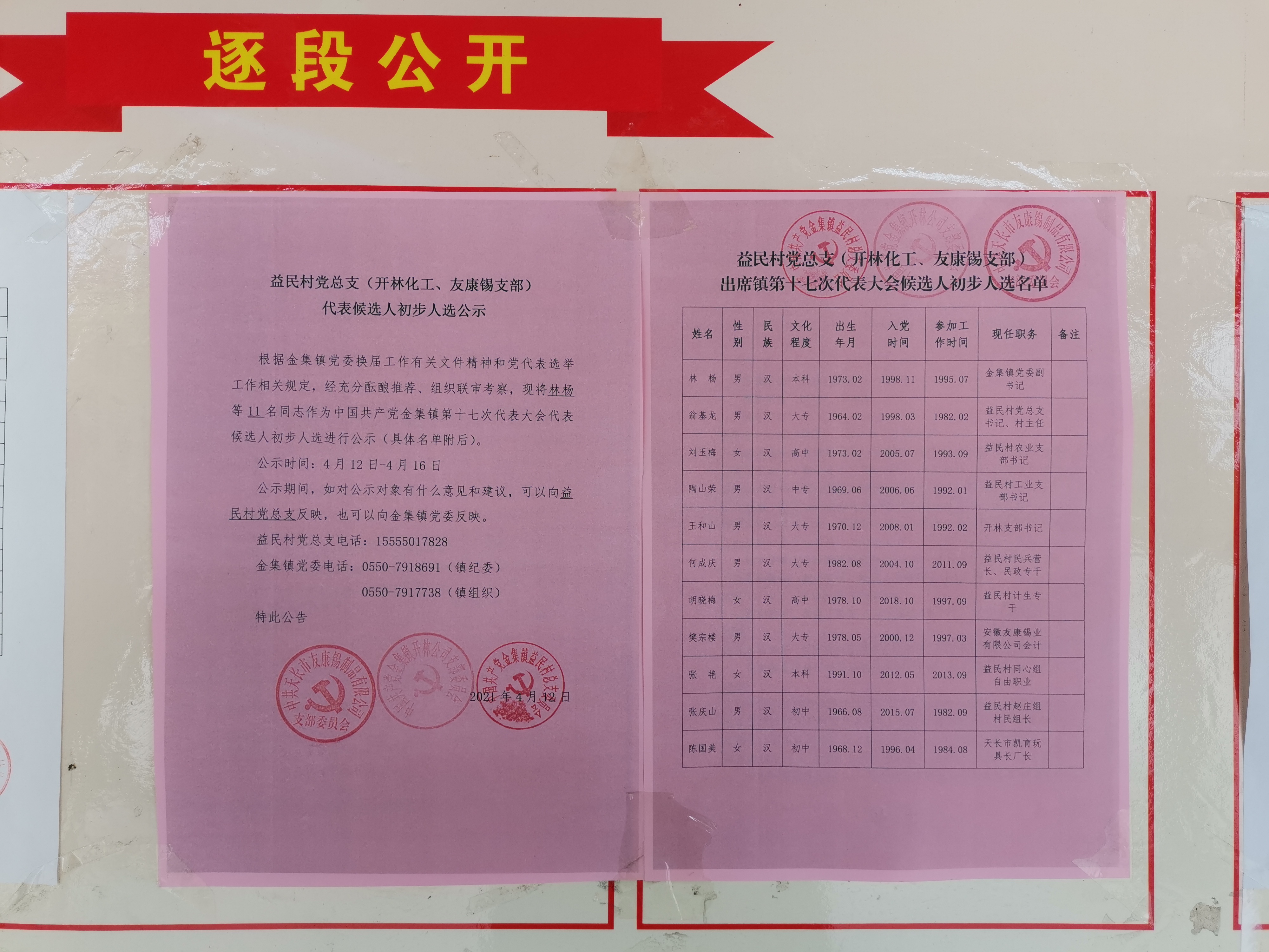 姚集村民委员会最新人事任命