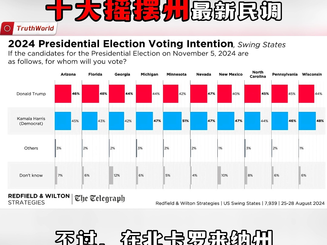美国大选摇摆州选票动态分析最新报告